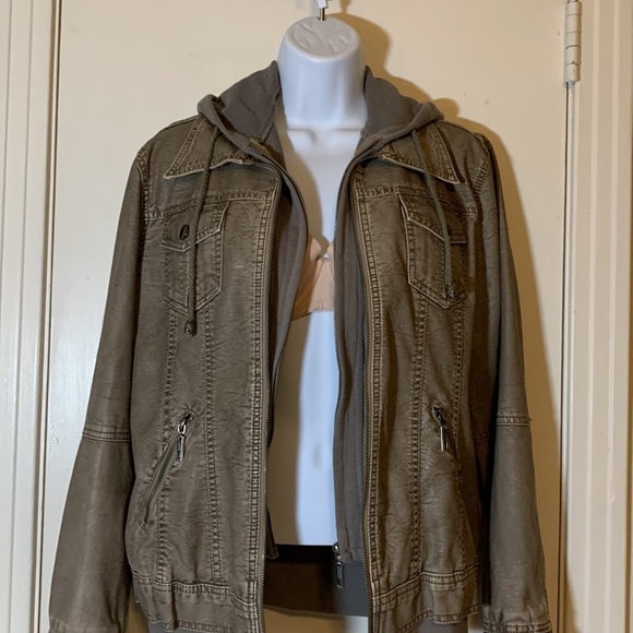 Come Together California CTC Vegan Leather Jacket with Knit Insert - Picture 10 of 15